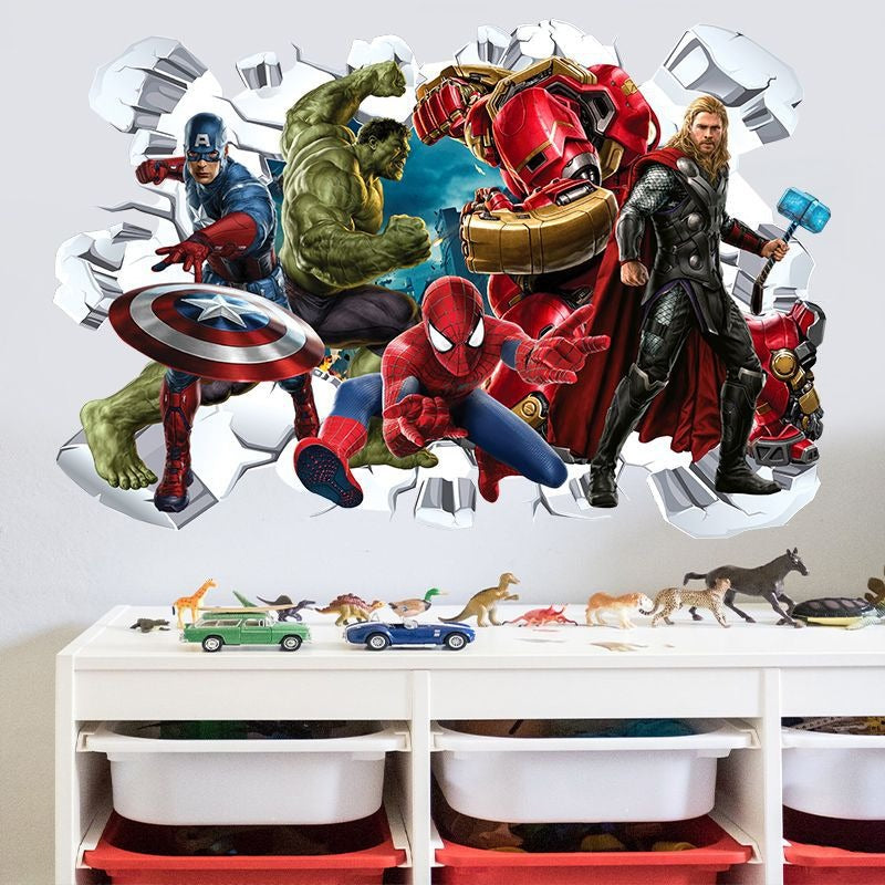 Superhero Wall Decal for Action-Packed Room Makeovers