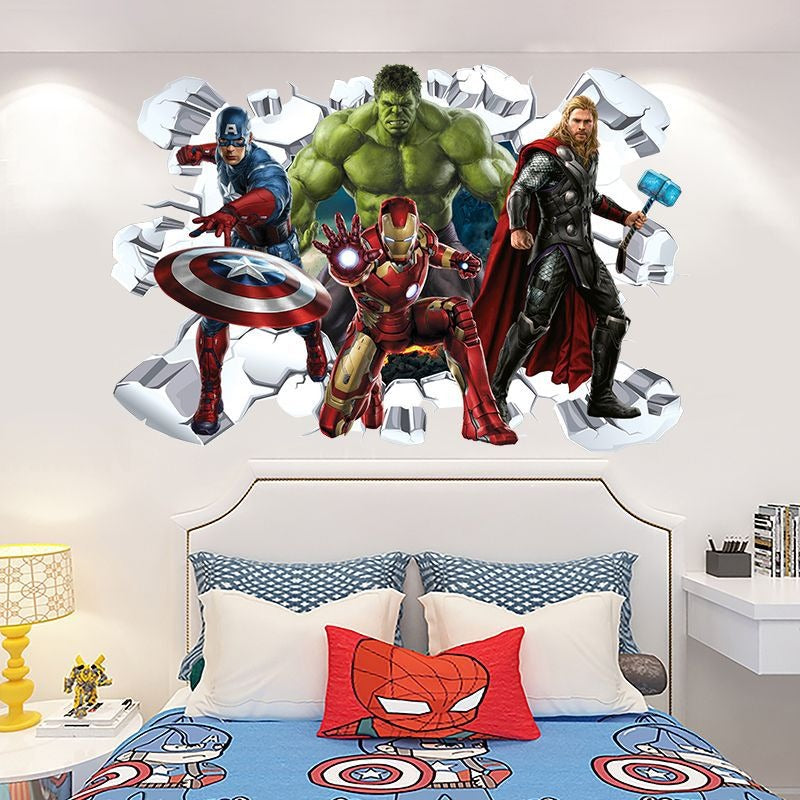 Superhero Wall Decoration | Epic Comic Battle Scene