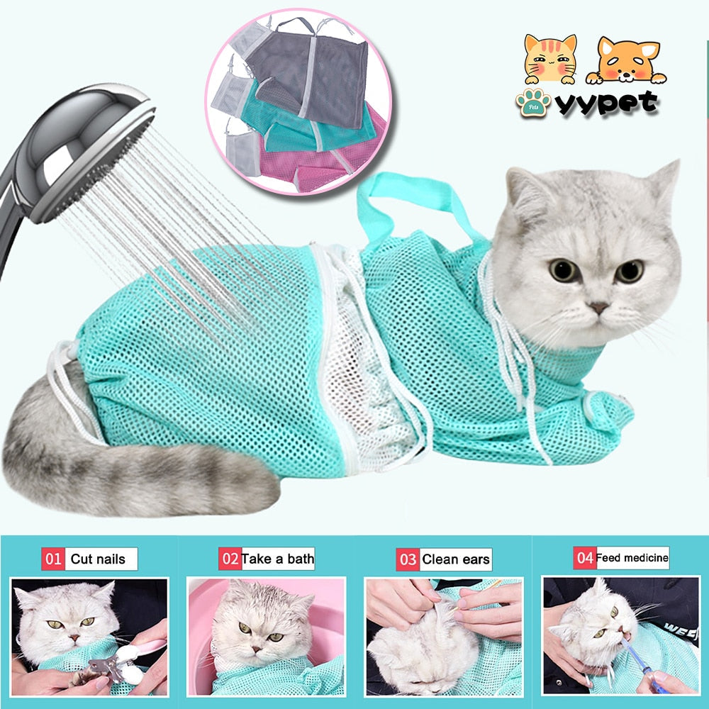 Cat Grooming Restraint Bag for Safer Nail Trims