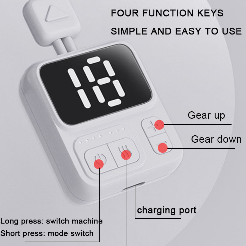 Wearable Cervical Neck Massager with EMS Pulse and Heat