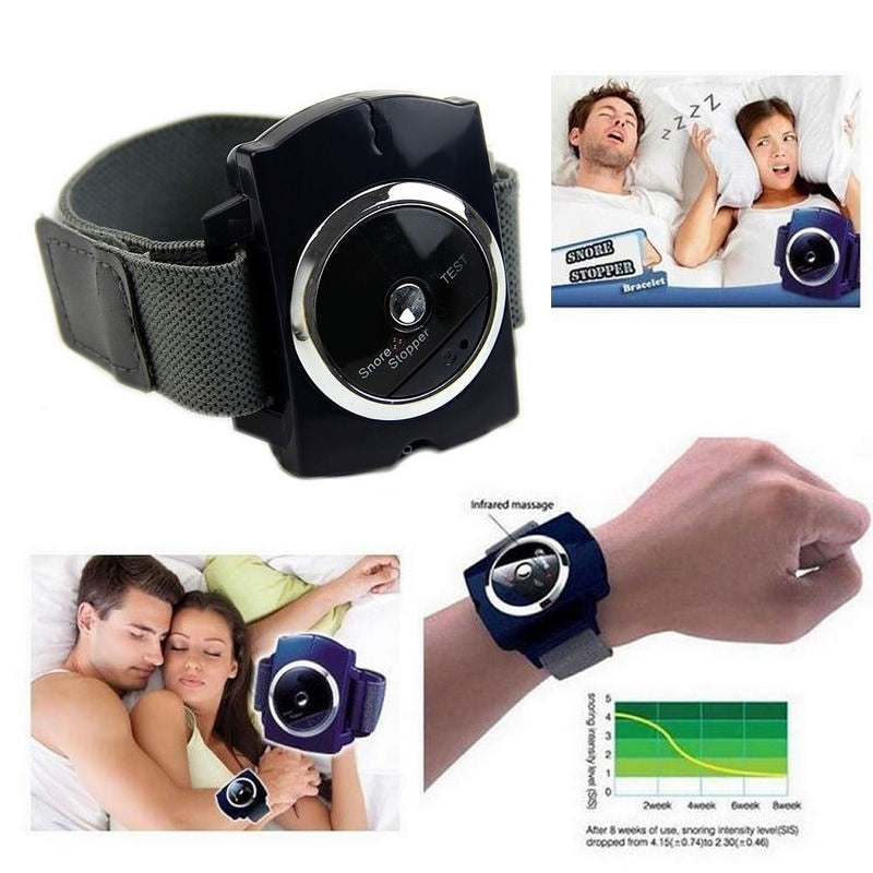 Snore Stopper Wristband with Infrared Massage for Sleep