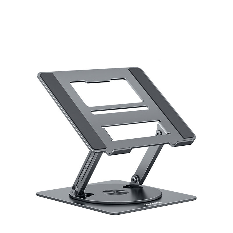 Foldable Aluminum Laptop Stand with 360° Rotating Base