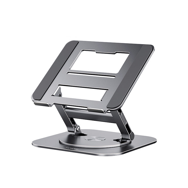 Foldable Aluminum Laptop Stand with 360° Rotating Base