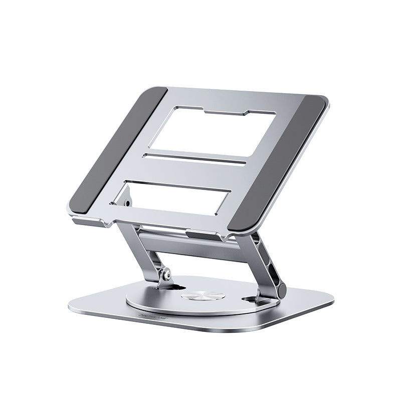 Foldable Aluminum Laptop Stand with 360° Rotating Base