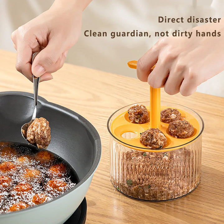 Meatball Maker Press with 5 Cavities for Fried Meatballs
