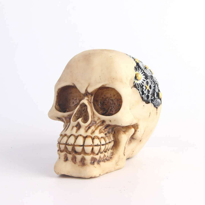 Mechanical Skull Ornament for Distinctive Gothic Decor