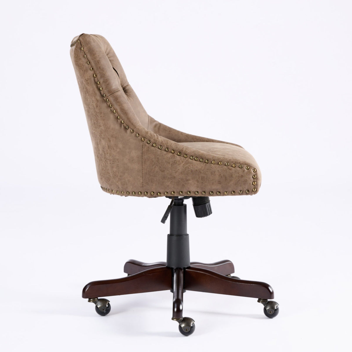 Vintage Tufted Office Chair with Height & Tilt Adjustment