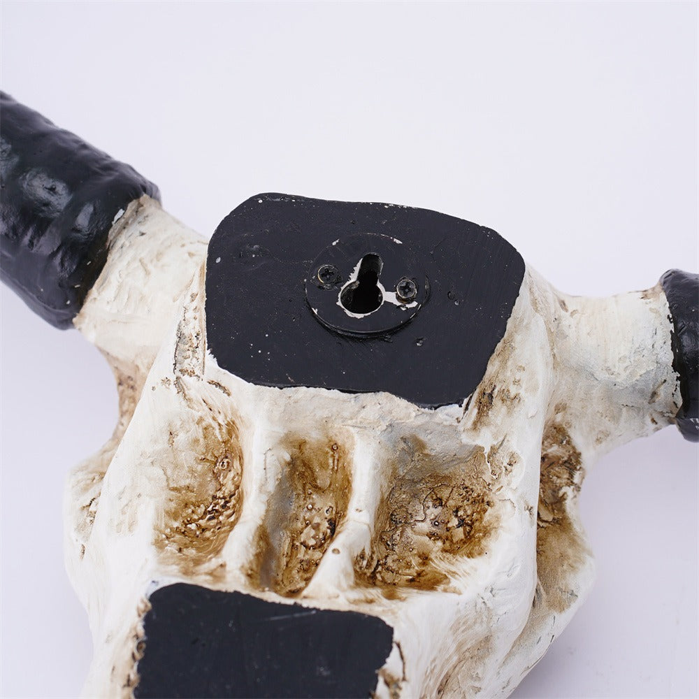 Three-Dimensional Cow Skull Wall Decor for Western Style