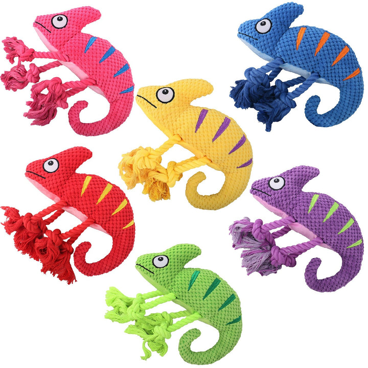 Chameleon Dog Toy for Tug, Fetch and Enrichment