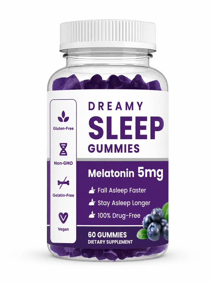 Melatonin Sleep Gummies – Fall Asleep Faster, Stay Asleep