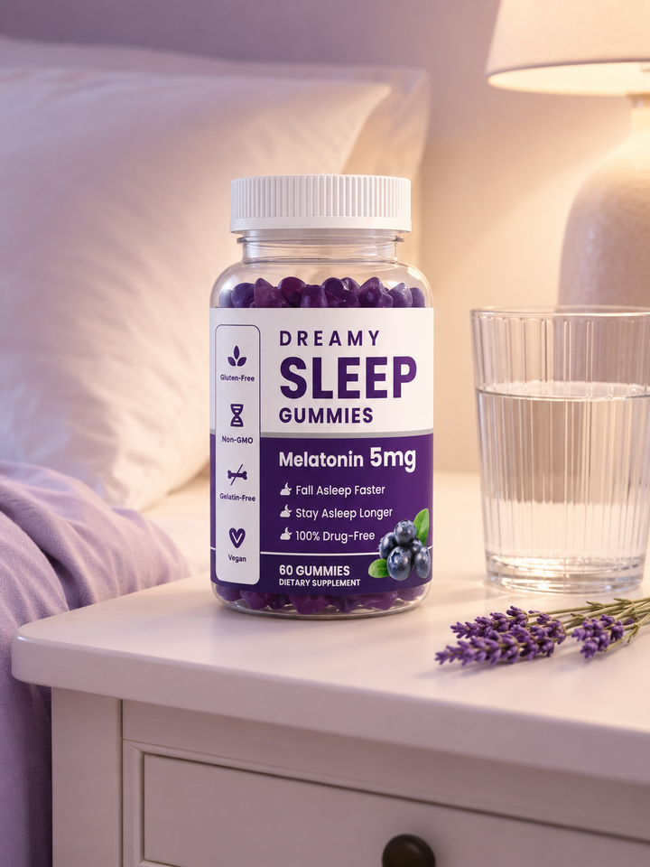 Melatonin Sleep Gummies – Fall Asleep Faster, Stay Asleep
