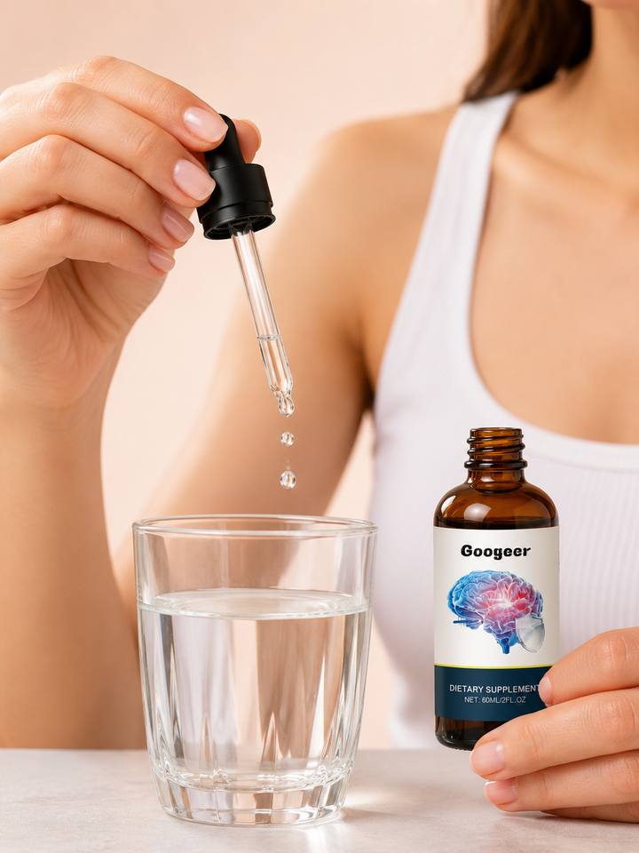 Liquid Memory Support Drops — Enhanced Concentration & Recall