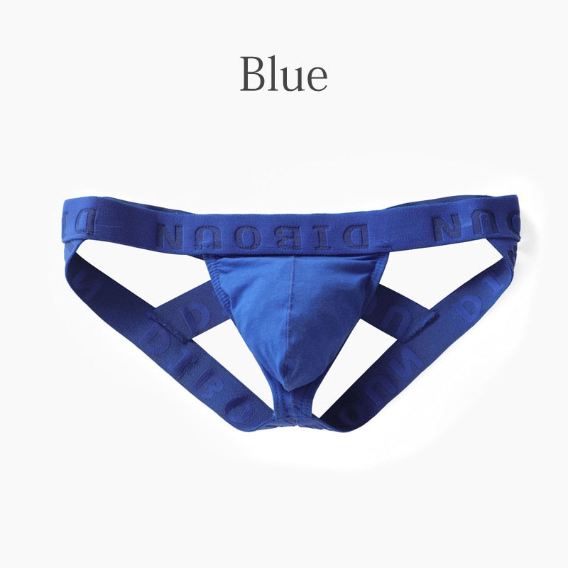 Men's Low-Rise Thong Underwear With Supportive Pouch