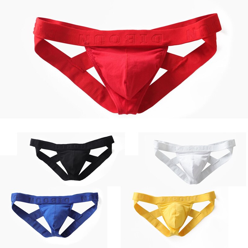 Men's Low-Rise Thong Underwear With Supportive Pouch