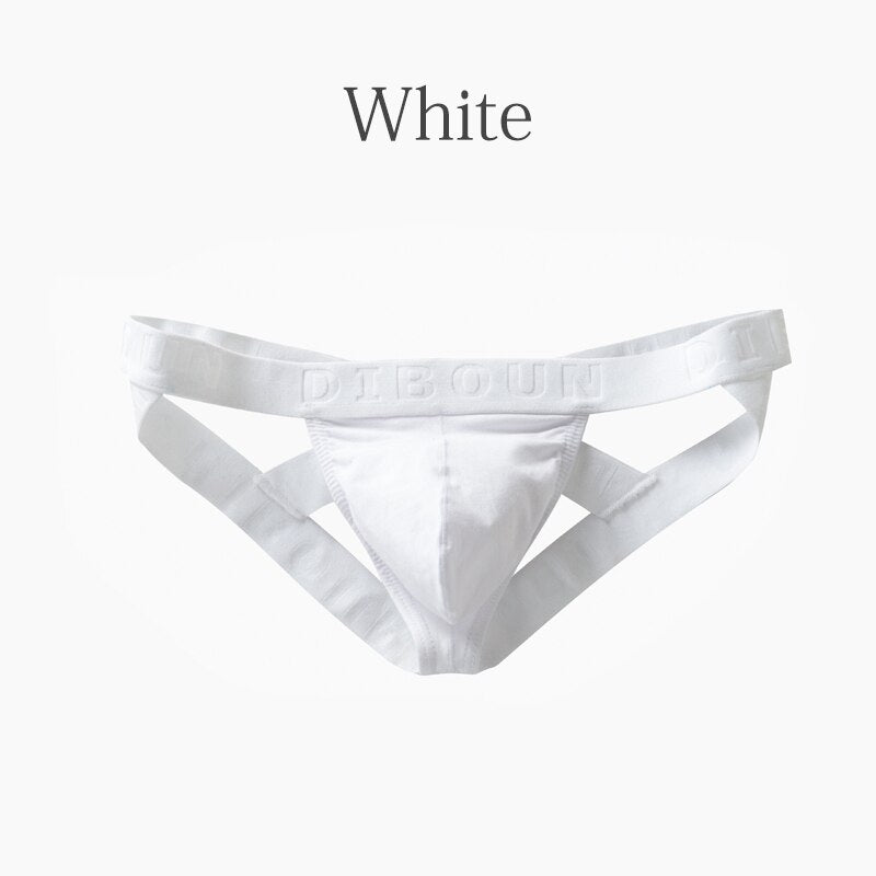 Men's Low-Rise Thong Underwear With Supportive Pouch