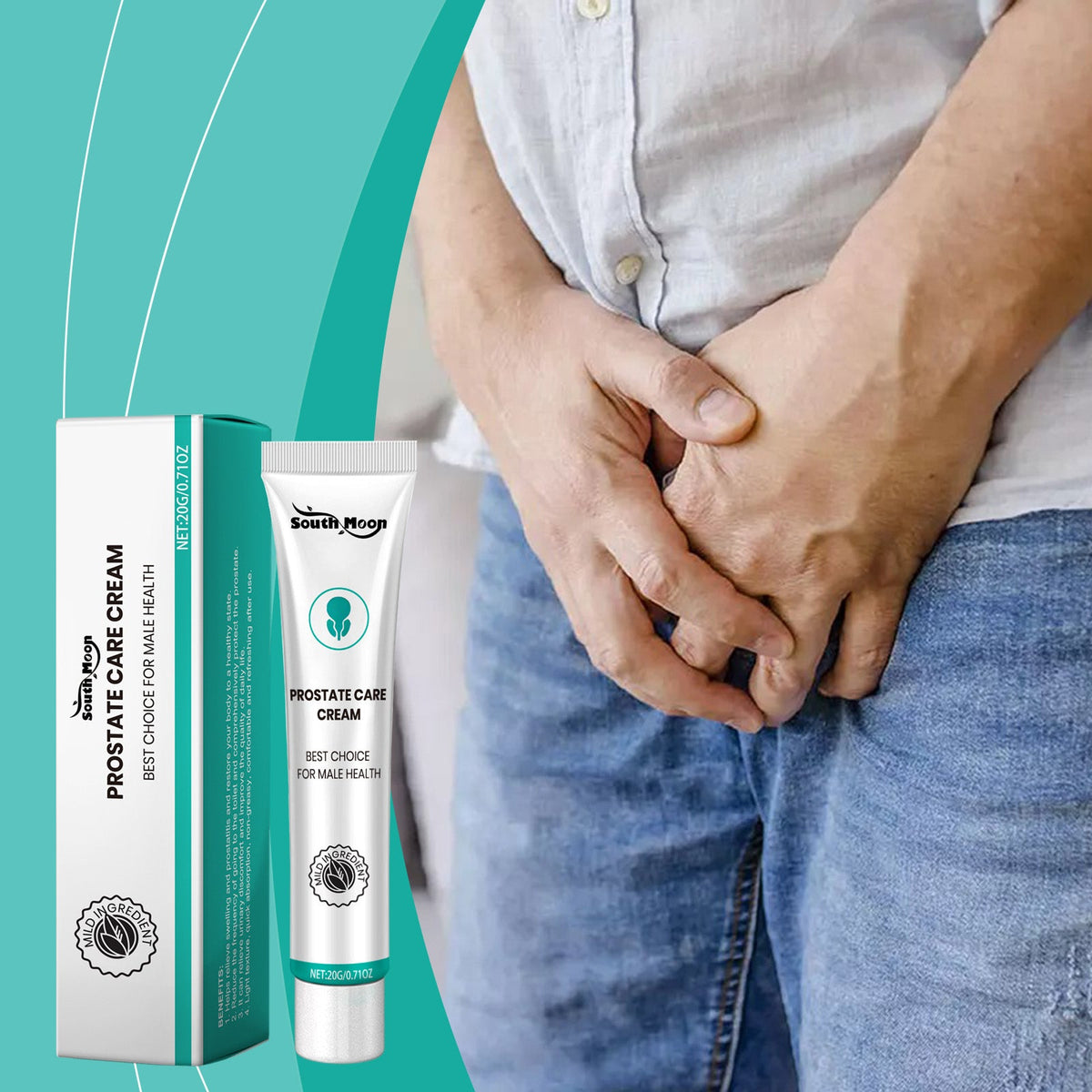 Men's Light Body Care Cream for Everyday Intimate Comfort