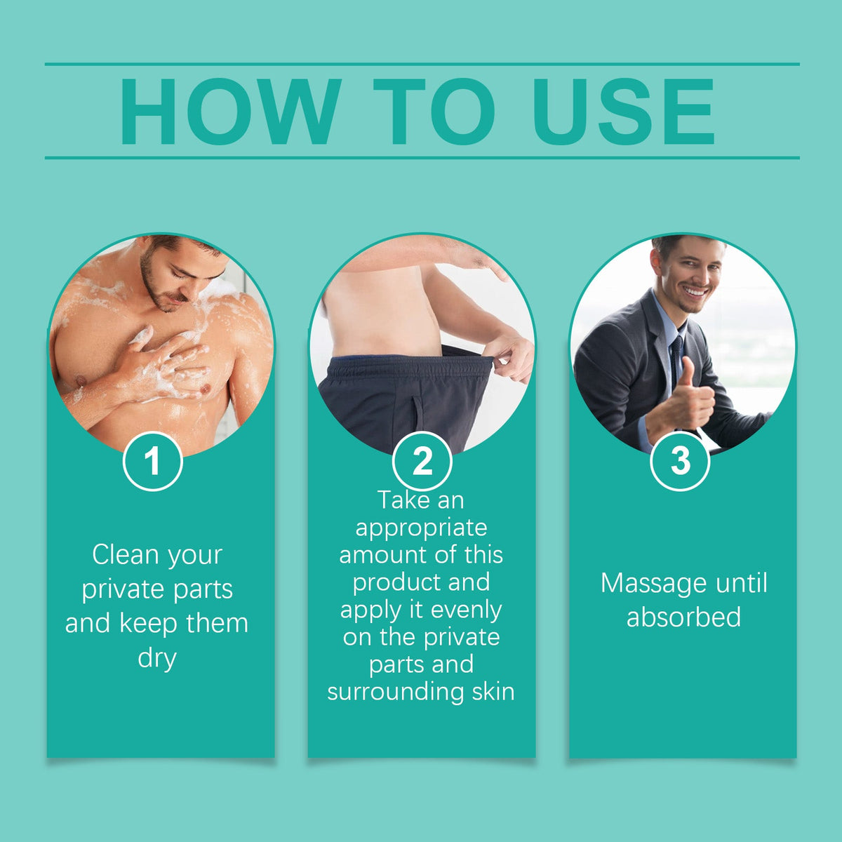 Men's Light Body Care Cream for Everyday Intimate Comfort