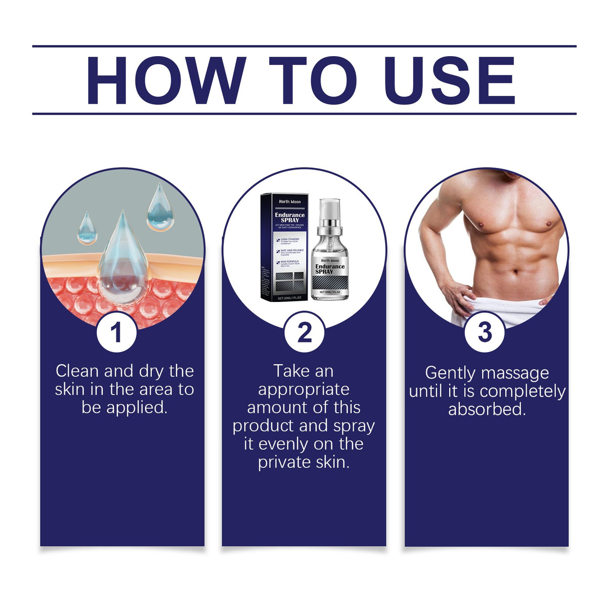Men's Endurance Body Spray with Ginseng and Maca, 30ml