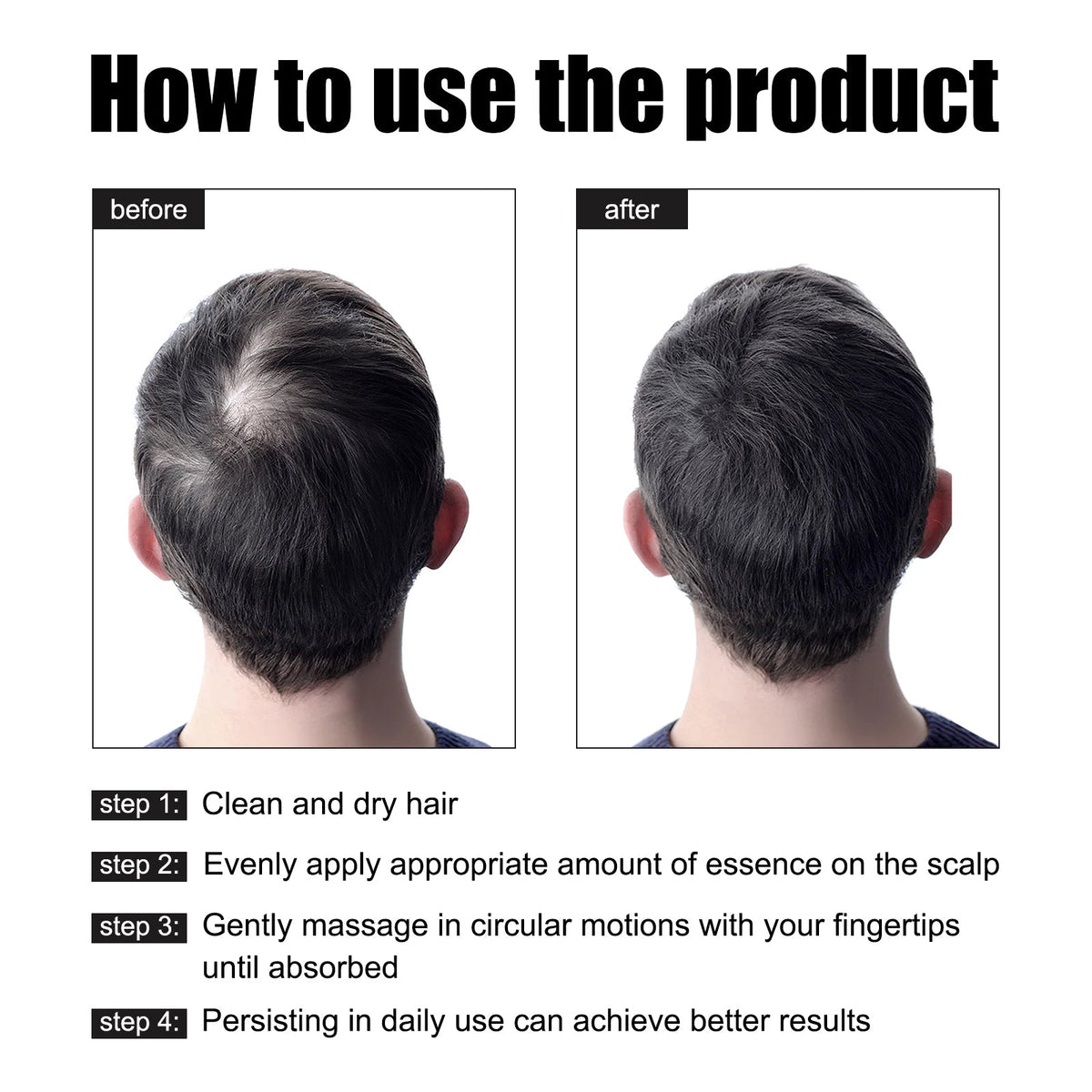 Men's Hair Essence Oil for Stronger, Smoother Hair
