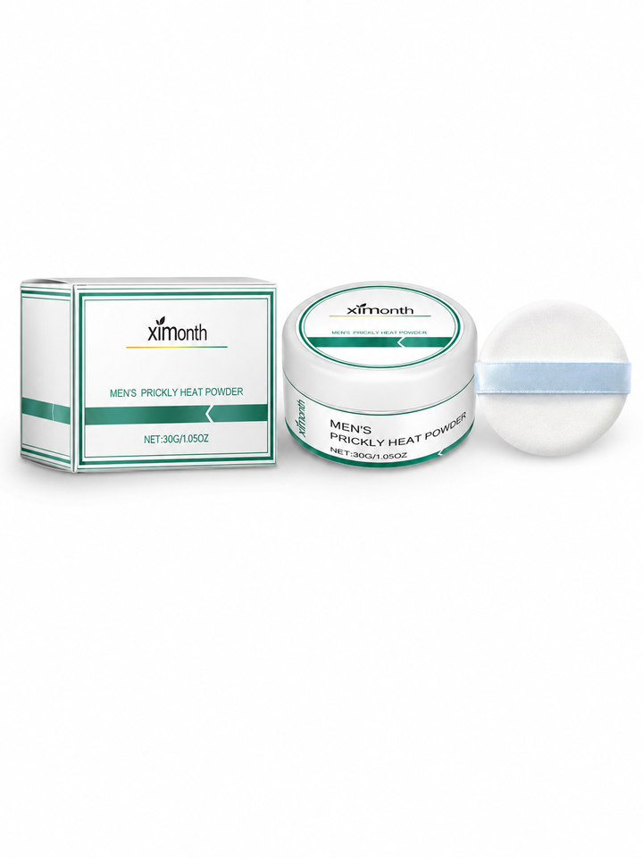 Men's Body Powder — Cooling Mint & Vitamin E, Prickly Heat Relief