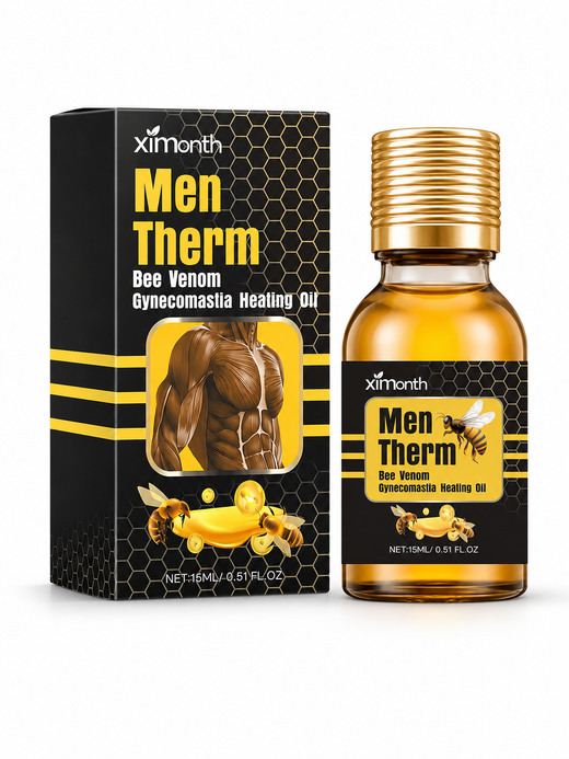 Men’s Chest Firming Oil – Bee Venom Contouring for Definition