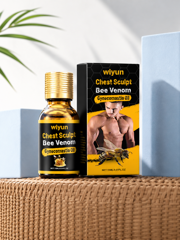 Men’s Chest Massage Oil — Firmer, Defined Chest in 2 Weeks