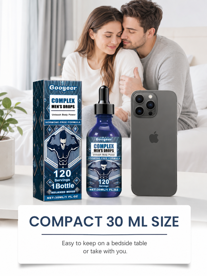 Men's Enhancement Drops — Natural Vitality in 120 Servings