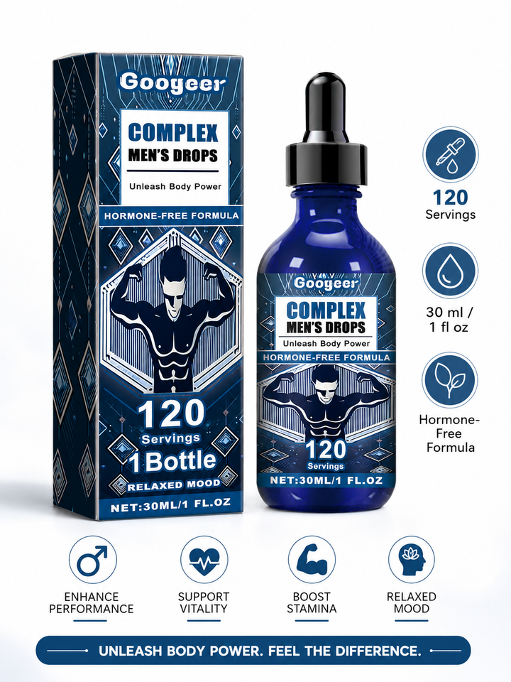 Men's Enhancement Drops — Natural Vitality in 120 Servings