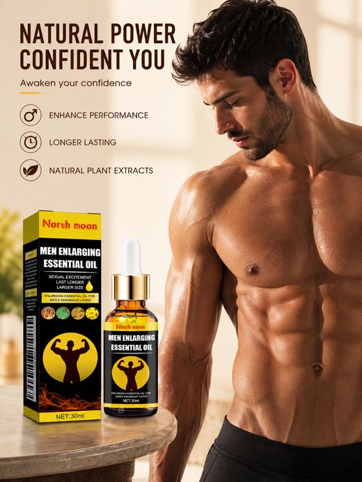 Men's Enlarging Massage Oil — Last Longer, Feel Bigger