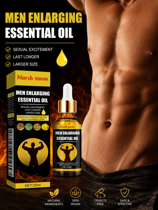 Men's Enlarging Massage Oil — Last Longer, Feel Bigger