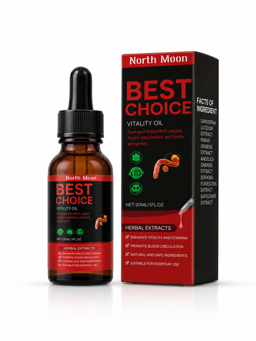 Men's Vitality Oil — Herbal Endurance & Confidence Boost