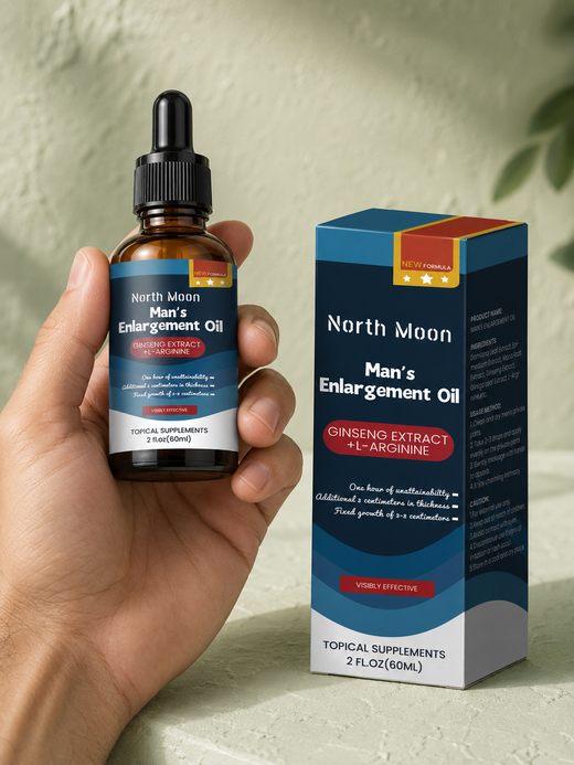 Men's Intimate Enlargement Oil — Ginseng + L‑Arginine Formula