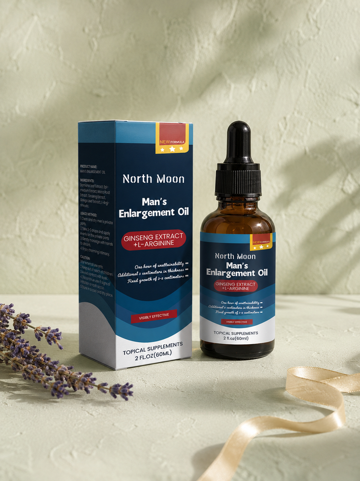 Men's Intimate Enlargement Oil — Ginseng + L‑Arginine Formula