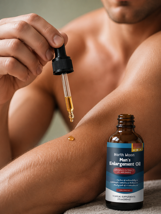 Men's Intimate Enlargement Oil — Ginseng + L‑Arginine Formula