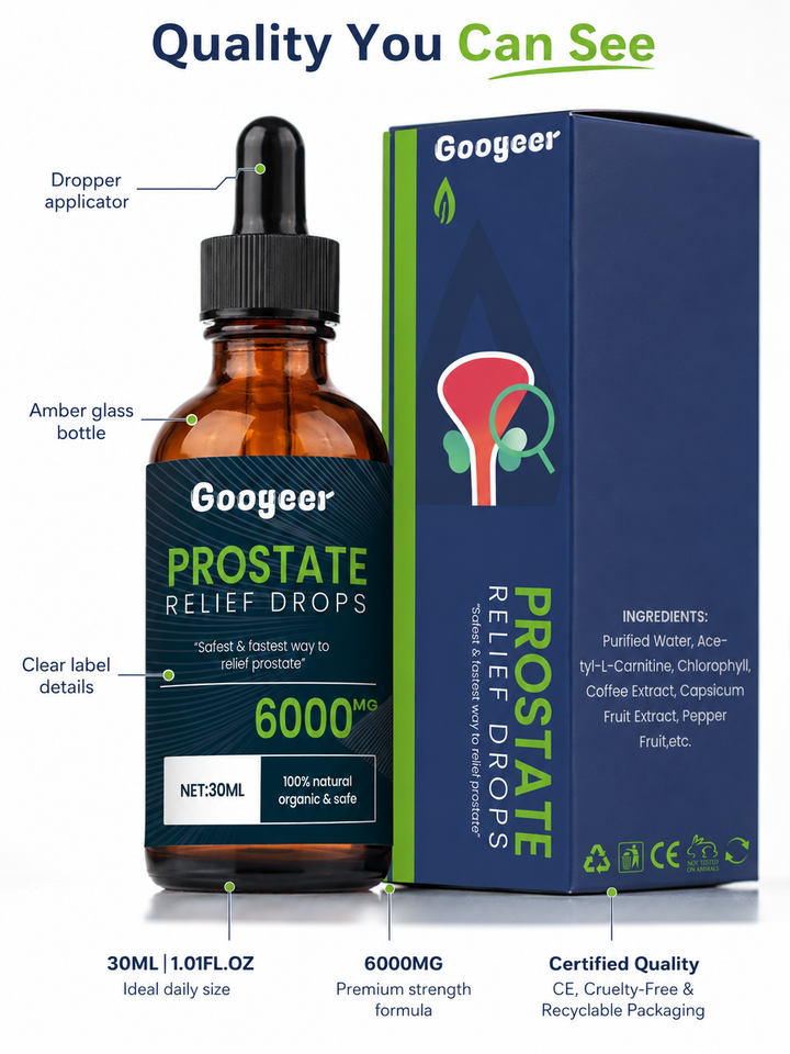 Prostate Relief Drops — 6000mg Natural Prostate Health Support