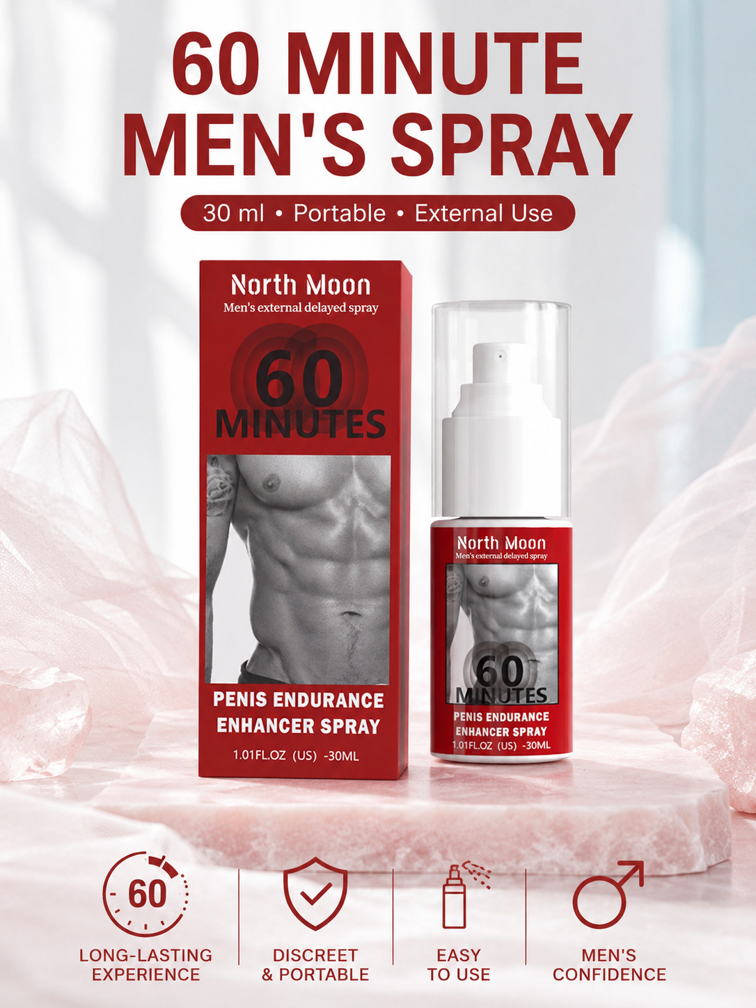Men's Endurance Spray — 60 Min Extended Performance |