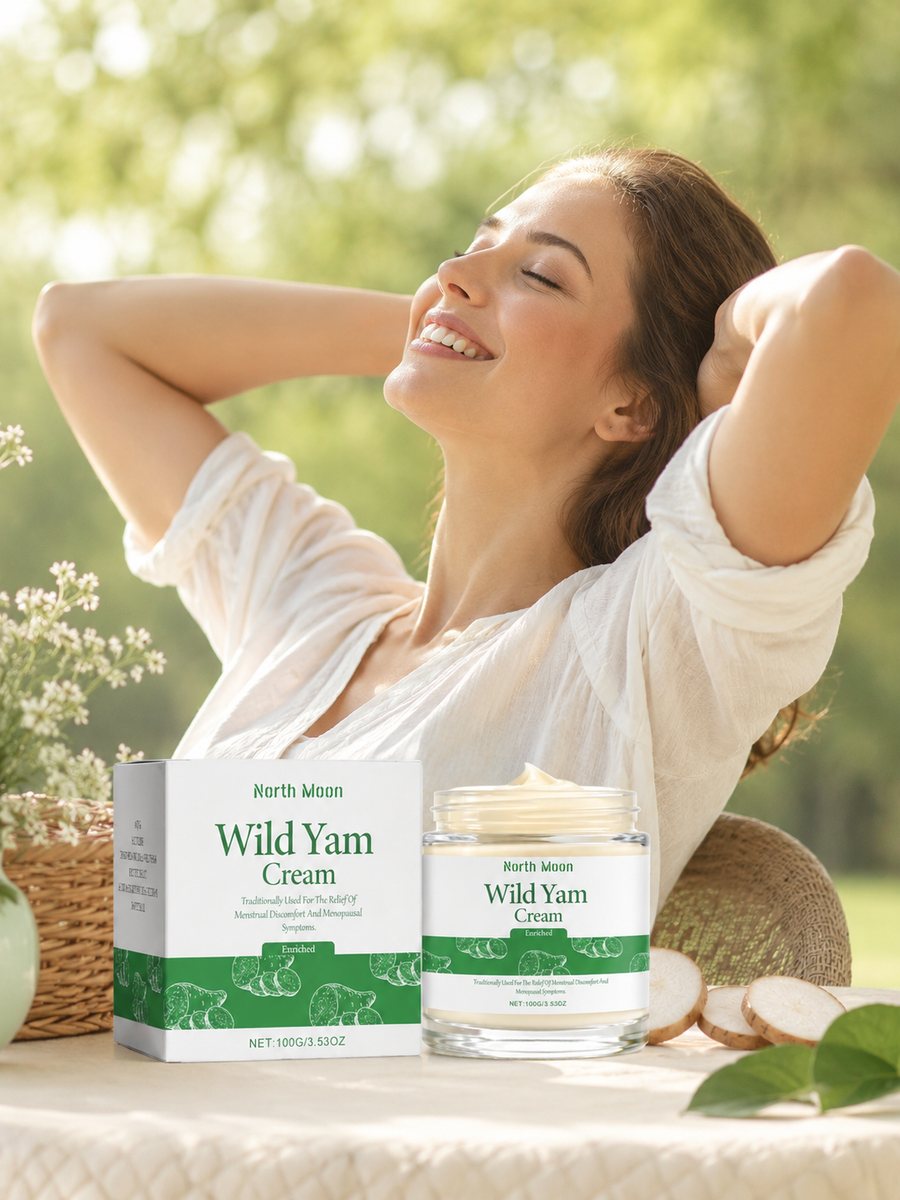Natural Menstrual Pain Relief Cream with Wild Yam & Aloe