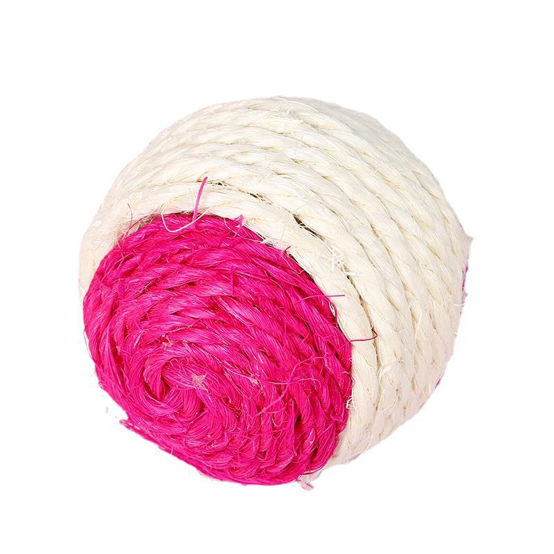 Sisal Feather Ball Cat Toy for Teeth & Claw Play