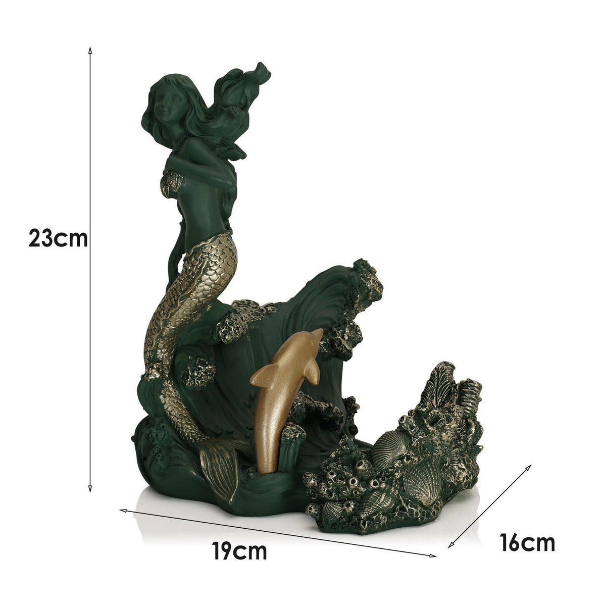 Mermaid Wine Bottle Holder for Coastal Tabletop Decor