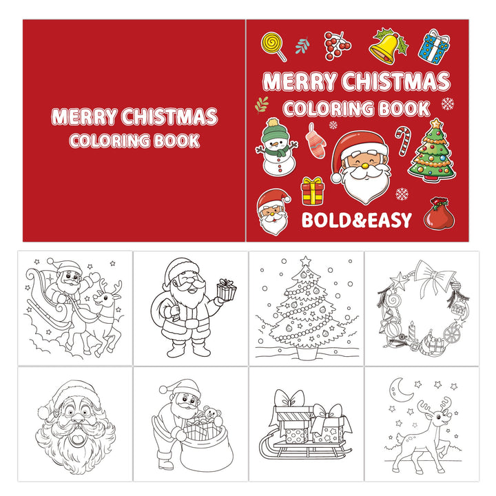 Christmas Coloring Book for Kids: 40 Bold Easy Sheets