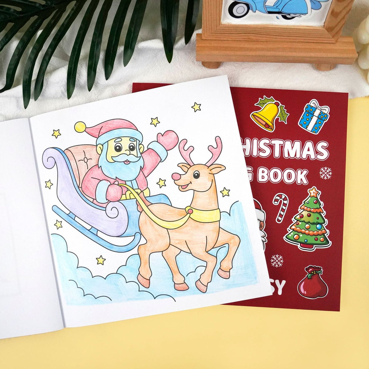 Christmas Coloring Book for Kids: 40 Bold Easy Sheets