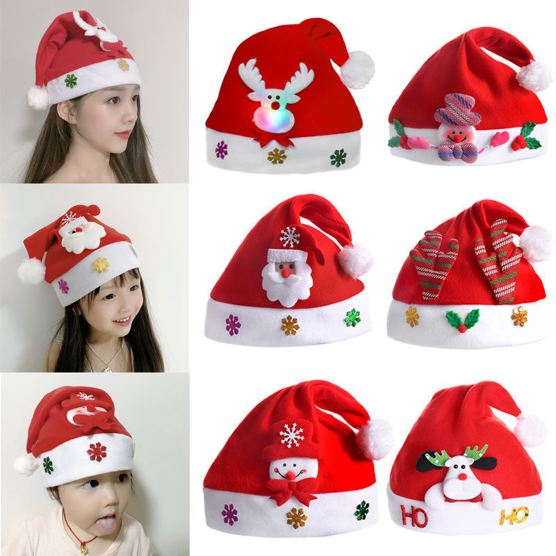 Light-Up Christmas Hat for Festive Holiday Party Photos