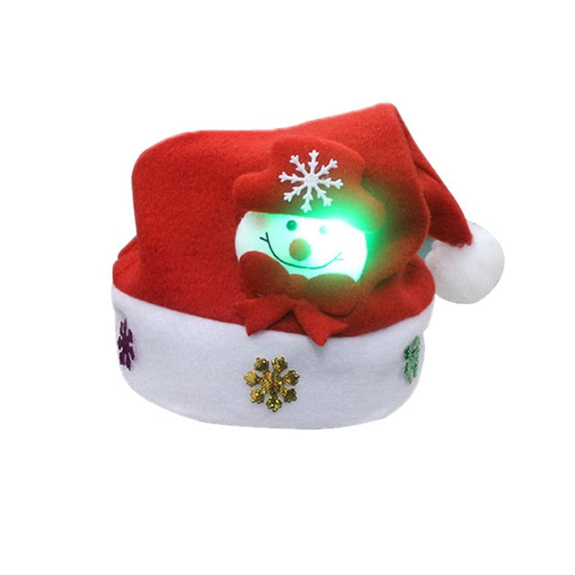 Light-Up Christmas Hat for Festive Holiday Party Photos
