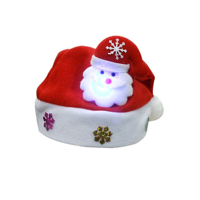 Light-Up Christmas Hat for Festive Holiday Party Photos