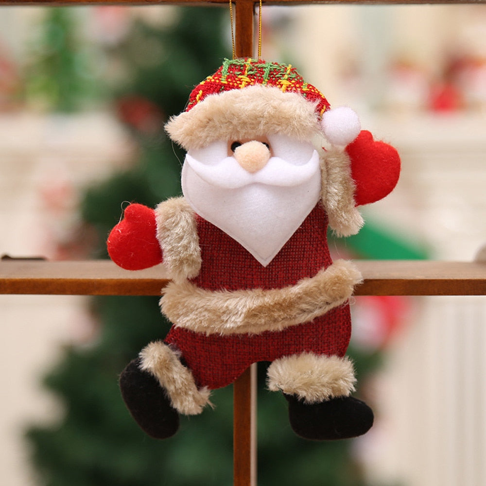 Plush Christmas Ornaments Set for a Cozy Tree Display