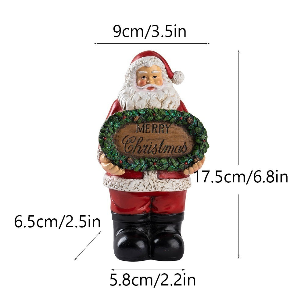 Christmas Santa Sign Tabletop Decor for Merry Displays