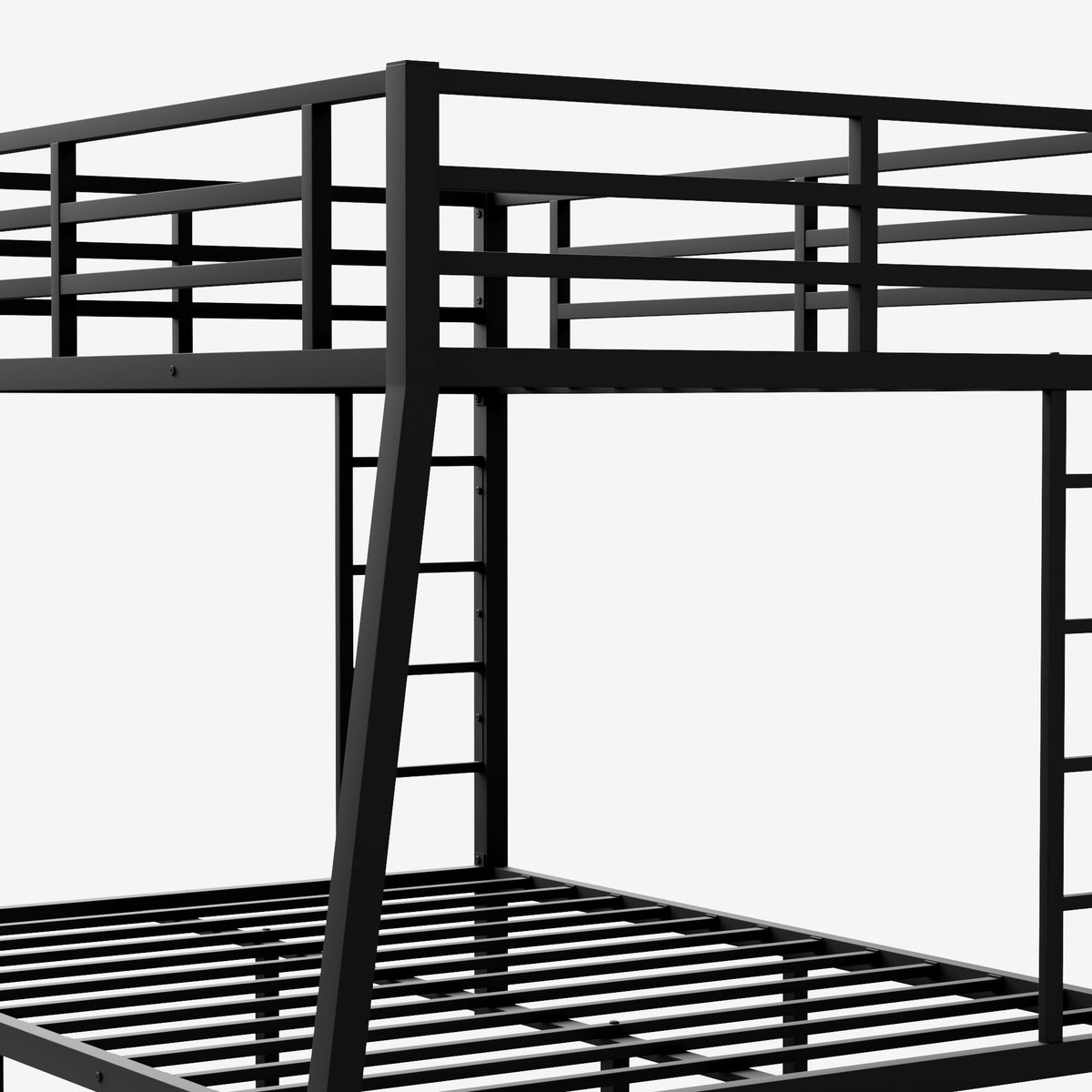 Full XL over Queen Metal Bunk Bed for Teens & Adults