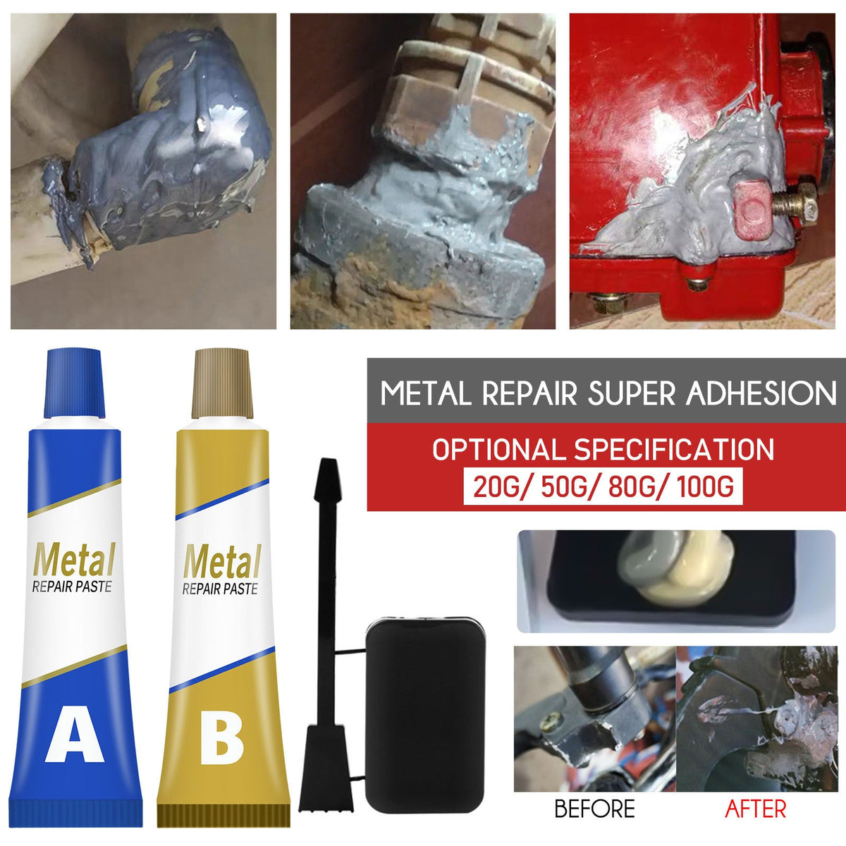 Metal Repair Adhesive for Strong Cast Iron Repairs