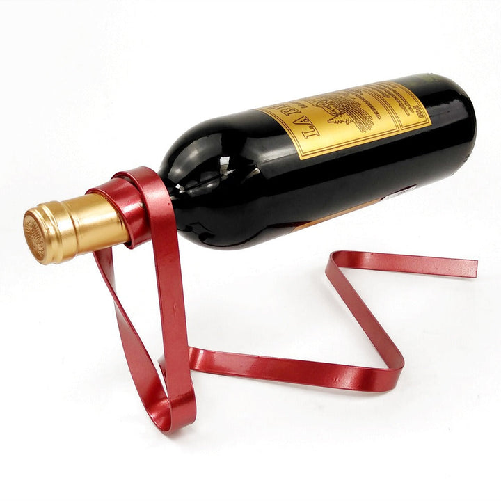 Wine Bottle Holder With Sculptural Modern Home Display