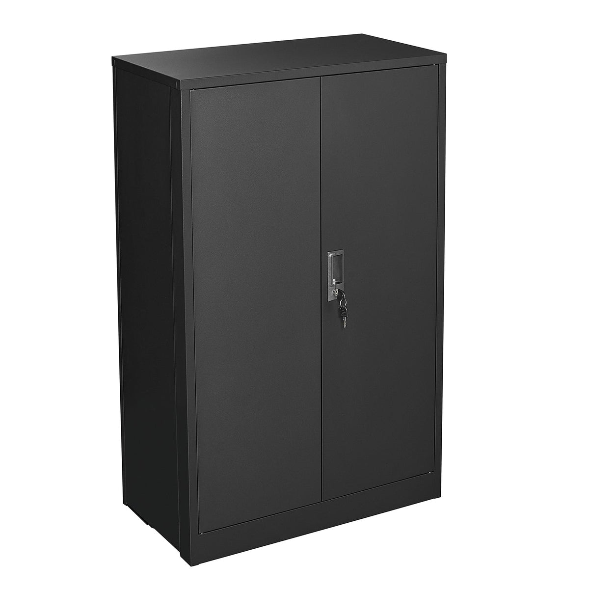 Lockable Metal Storage Cabinet with Adjustable Shelf